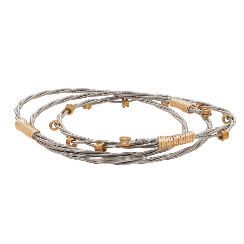 11:11 Guitar String Triplet Bangle